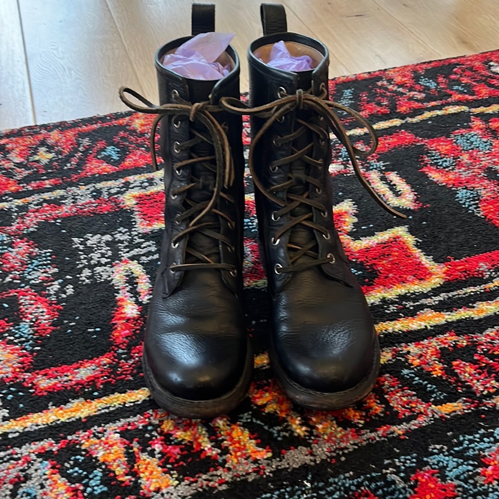 Frye combat boots
